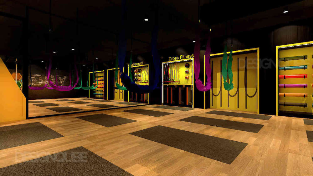 Gym Interiors at Adyar, chennai